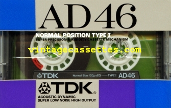 TDK TDK AD 1987–88 Type I Cassette Tape