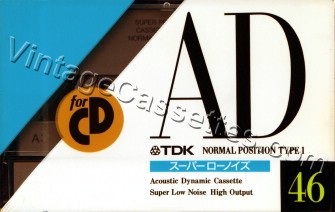 TDK TDK AD "M" 1990 Type I Cassette Tape