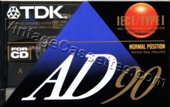 TDK TDK AD Type I Australian market 1992–97 Type I Cassette Tape