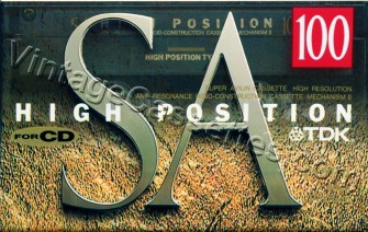 TDK TDK SA "A" 1993–94 Type II Cassette Tape