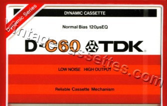 TDK TDK D 1979–81 Type I Cassette Tape