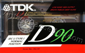 TDK TDK D 1990 Type I Cassette Tape