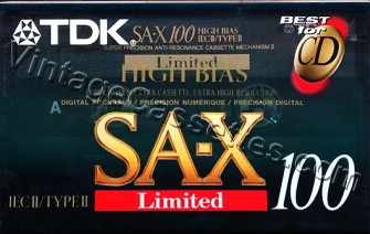 TDK TDK SA-X Limited 1992–97 Type II Cassette Tape