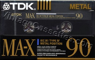 TDK TDK MA-X 1990 Type IV Cassette Tape