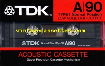 TDK TDK A 1986–87 Type I Cassette Tape