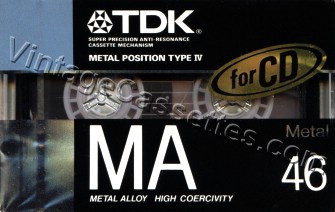 TDK TDK MA 1989 Type II Cassette Tape