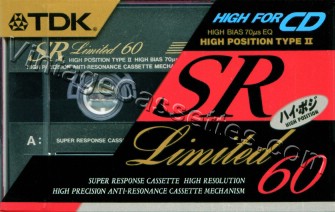 TDK TDK SR Limited 1992–93 Type II Cassette Tape