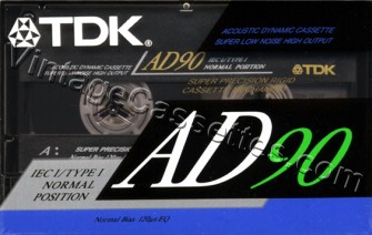 TDK TDK AD "ES" 1992–95 Type I Cassette Tape