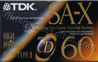 TDK TDK SA-X "ET" 1992–95 Type II Cassette Tape