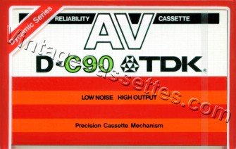 TDK TDK AV 1979–81 Type I Cassette Tape
