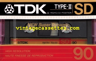TDK TDK SD 1987 Type II Cassette Tape