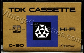 TDK TDK SD c-90 1968–70 Type I Cassette Tape