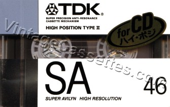 TDK TDK SA 1989 Type II Cassette Tape