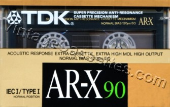 TDK TDK AR-X 1988–89 Type I Cassette Tape