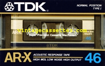 TDK TDK AR-X 1985–86 Type I Cassette Tape