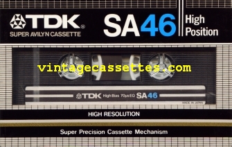 TDK TDK SA 1982–83 Type II Cassette Tape