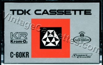 TDK TDK KR c-90 1972–73 Type II Cassette Tape