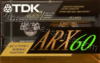 TDK TDK AR-X "ES" 1992–95 Type I Cassette Tape