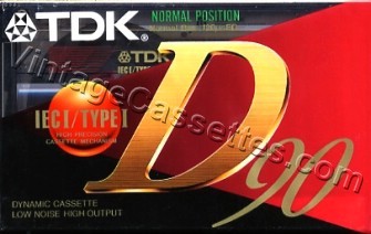 TDK TDK D "EA" 1995–97 Type I Cassette Tape