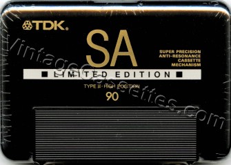 TDK TDK SA Limited 1988–89 Type I Cassette Tape