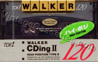 TDK TDK Walker CDing-II 1992–93 Type II Cassette Tape