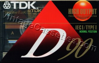 TDK TDK D 1992–97 Type I Cassette Tape