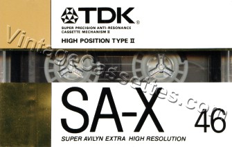TDK TDK SA-X 1989 Type II Cassette Tape