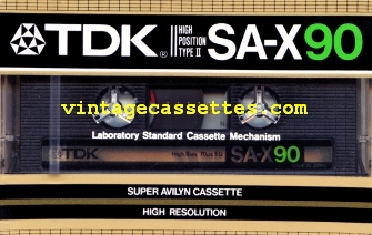 TDK TDK SA-X 1984–85 Type II Cassette Tape