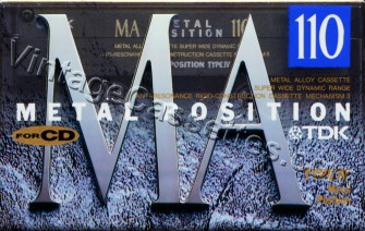TDK TDK MA "A" 1993–94 Type II Cassette Tape