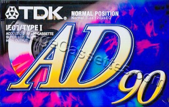 TDK TDK AD Type I Australian market 1997–01 Type I Cassette Tape