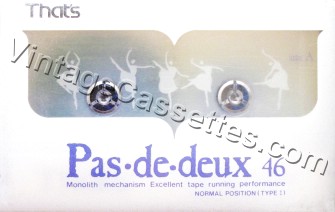 Triad/That's That's Pas-de-deux Type I White 1987 Type I Cassette Tape