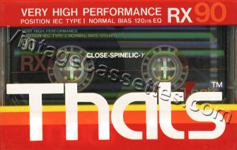 Triad/That's That's RX Type I 1989 Type I Cassette Tape