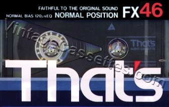 Triad/That's That's FX 1984–85 Type I Cassette Tape