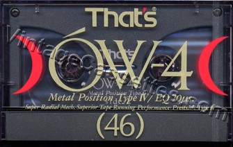 Triad/That's That's OW-IV 1990 Type IV Cassette Tape