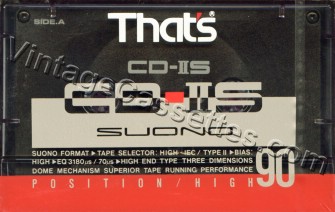 Triad/That's That's CD-IIS 1989 Type II Cassette Tape