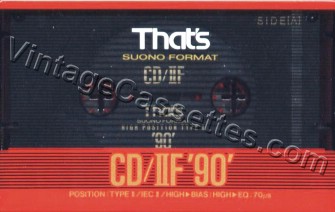 Triad/That's That's CD/IIF 1990–92 Type II Cassette Tape