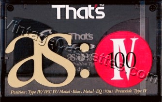 Triad/That's That's AS-IV Type IV 1990–92 Type IV Cassette Tape