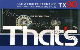 Triad/That's That's TX Type I 1989 Type I Cassette Tape