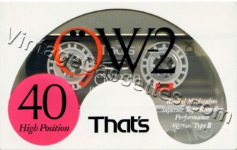 Triad/That's That's OW-II 1991–92 Type II Cassette Tape