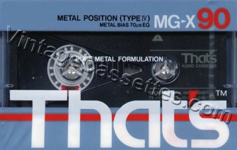 Triad/That's That's MG-X 1987–88 Type IV Cassette Tape