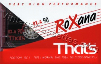 Triad/That's That's RX-A Type I 1993–95 Type I Cassette Tape