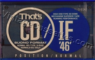 Triad/That's That's CD-IF Type I 1990 Type I Cassette Tape