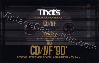 Triad/That's That's CD/IVF 1990–92 Type IV Cassette Tape