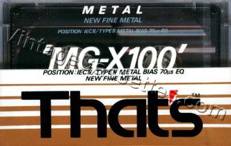 Triad/That's That's MG-X 1990–92 Type IV Cassette Tape