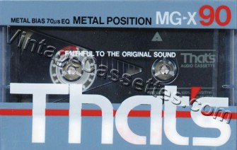 Triad/That's That's MG-X 1985–86 Type IV Cassette Tape