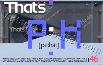 Triad/That's That's PH-II 1988 Type II Cassette Tape
