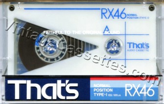 Triad/That's That's RX Type I Blue 1984–85 Type I Cassette Tape