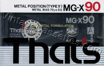 Triad/That's That's MG-X 1989 Type IV Cassette Tape