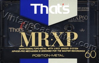 Triad/That's That's MR-XP 1990 Type IV Cassette Tape