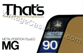 Triad/That's That's MG 1983–84 Type IV Cassette Tape